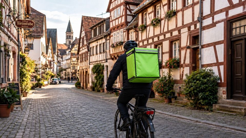 Amazon en Tegut uit elkaar (AI gegenereerd)