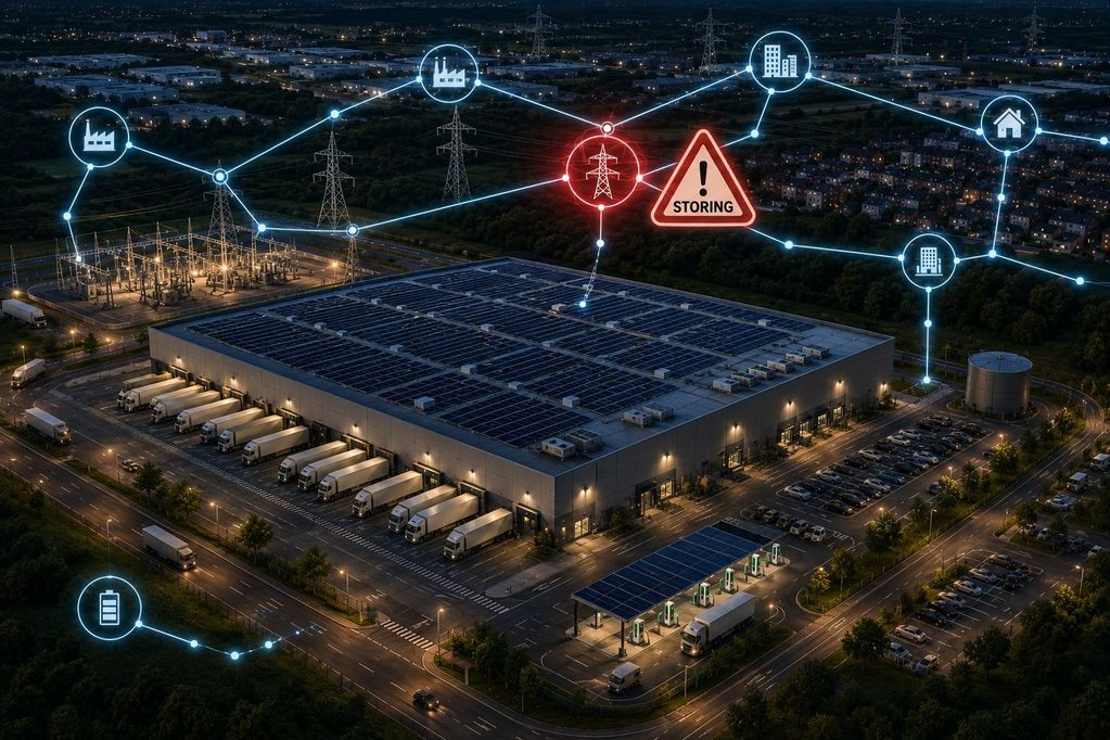 DC's zijn gevoelig voor storingen in het stroomnet (AI gegenereerd)