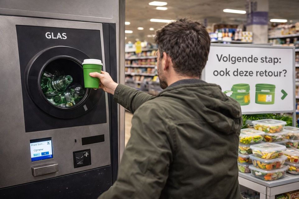 Duitse voedselverpakking retour (AI gegenereerd)