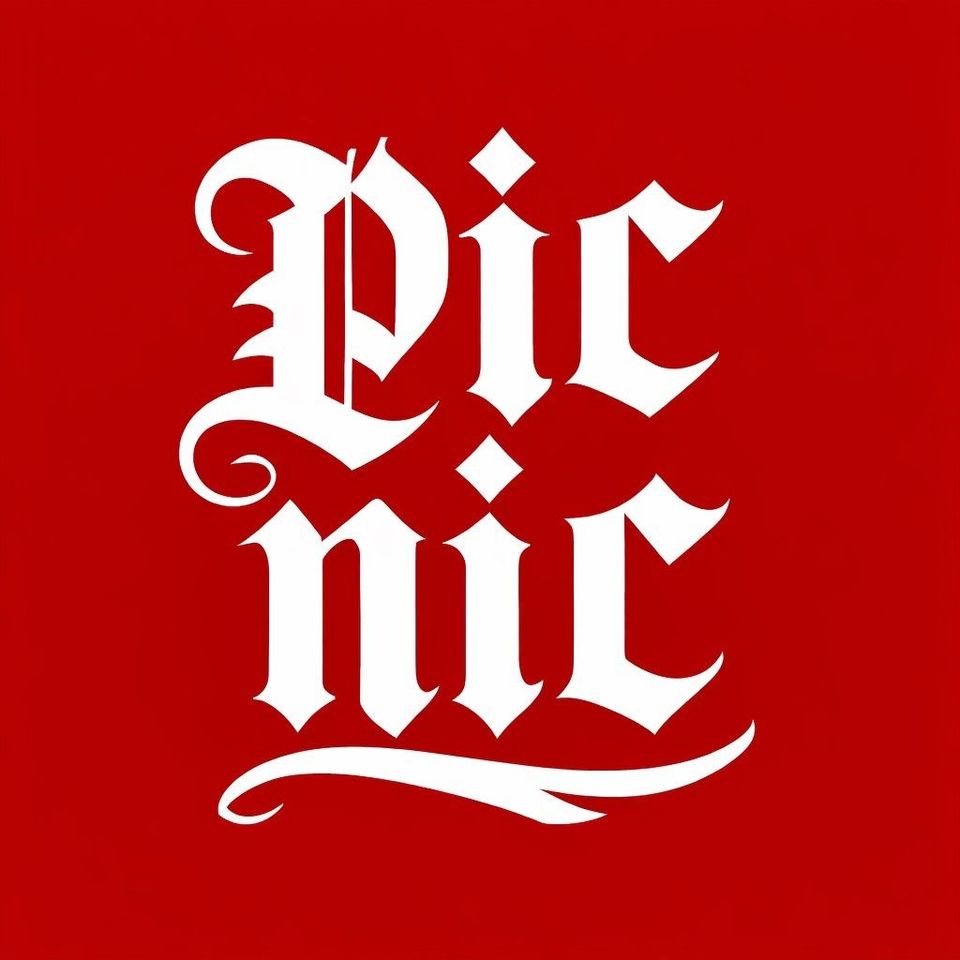 Gotisch 'logo' van Picnic (AI gegenereerd)