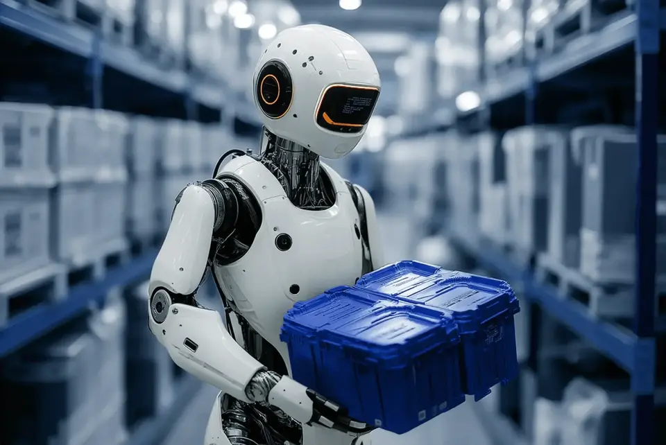 Humanoid Robot Blue Warehouse (1)