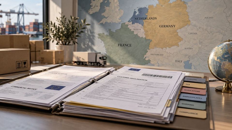 Internationaal verkopen via marktplaatsen (AI gegenereerd)