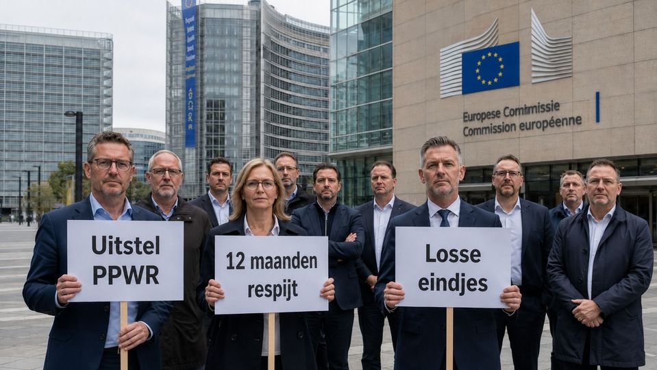 PPWR protest (AI gegenereerd)