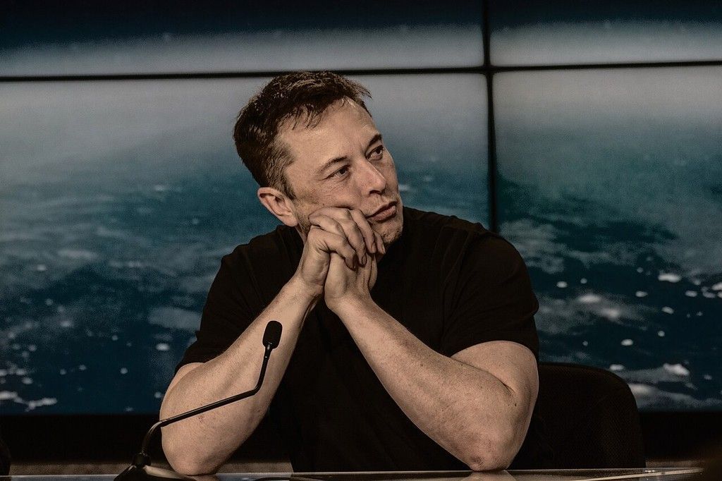 SpaceX CEO Elon Musk at a press conference -Credits Daniel Oberhaus  Wikimedia Commons, CC BY-SA 4.0.