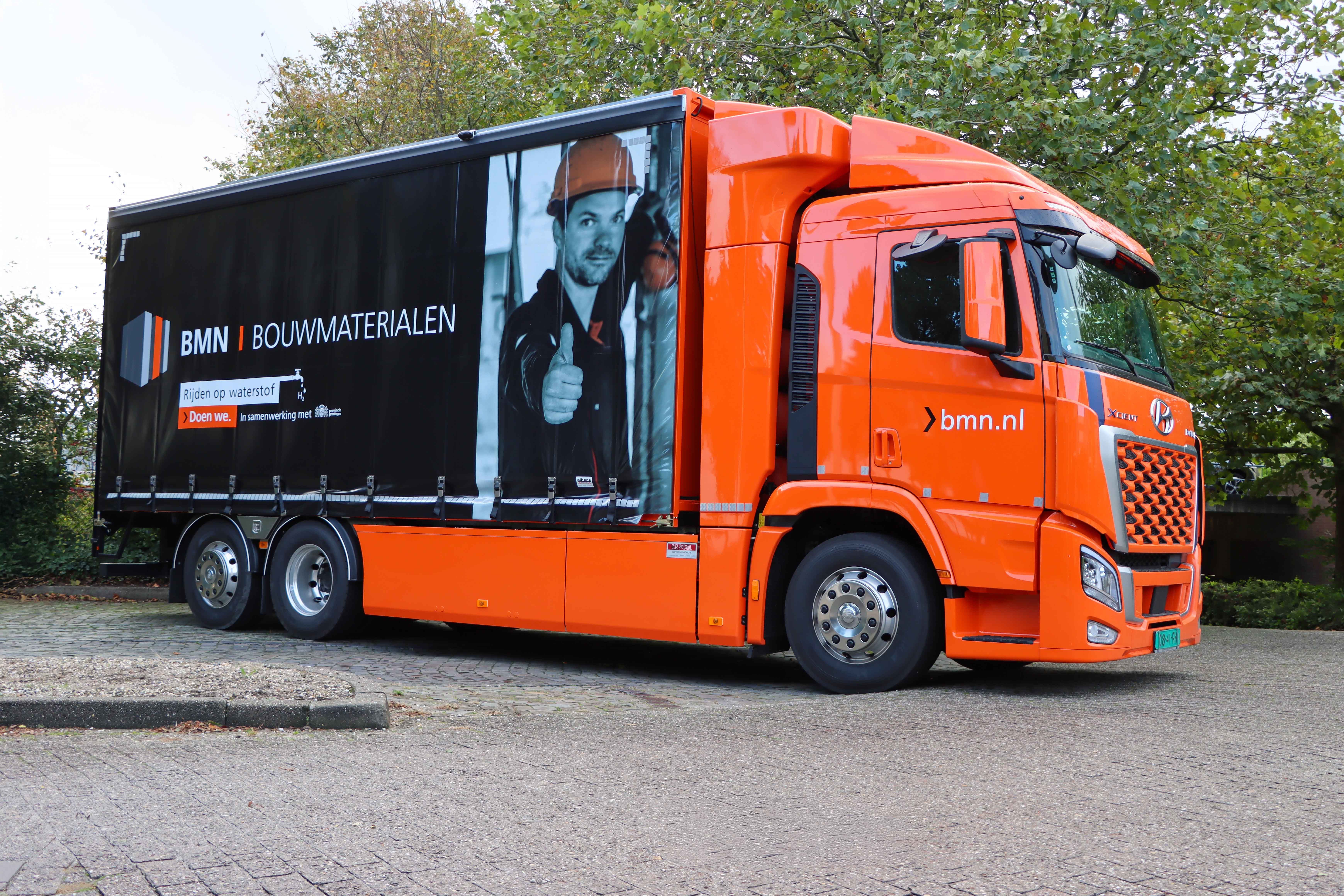 BMN rijdt eerste waterstoftruck van Europa