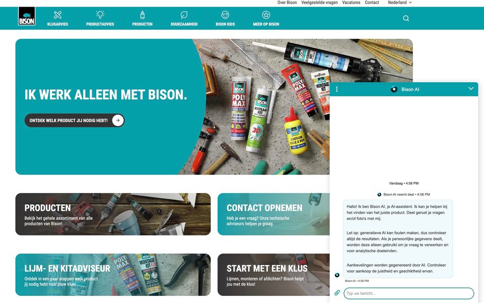 Bison AI Lijmwijzer