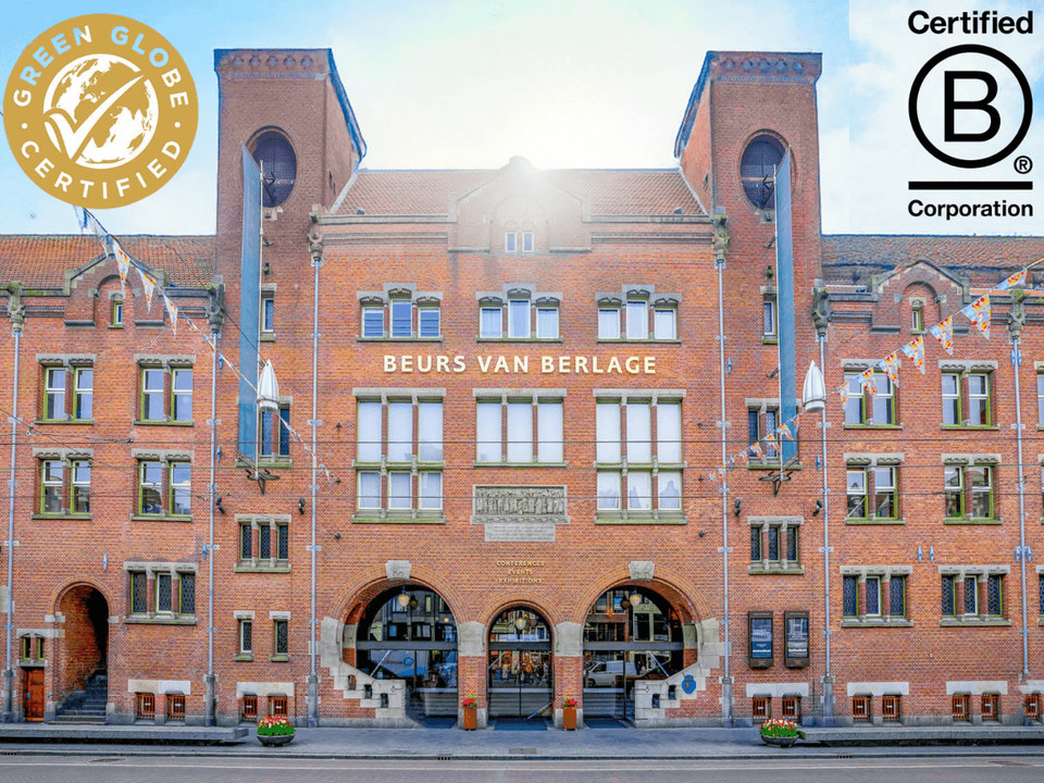 Beurs van Berlage B Corp en Green Globe Gold gecertificeerd