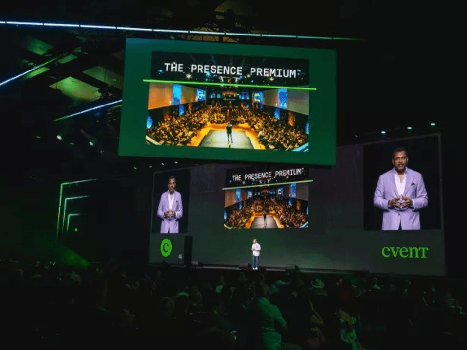 CEO Reggie Aggarwal introduceert The Presence Premium tijdens Cvent CONNECT