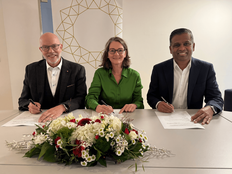Chris Skeith (CEO UFI), Barbara Weizsäcker (Secretaris Generaal EMECA en EEEIA) en Senthil Gopinath (CEO ICCA)