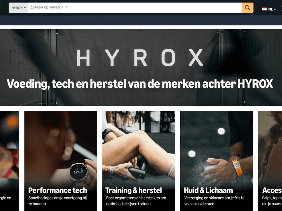 Hyrox op Amazon
