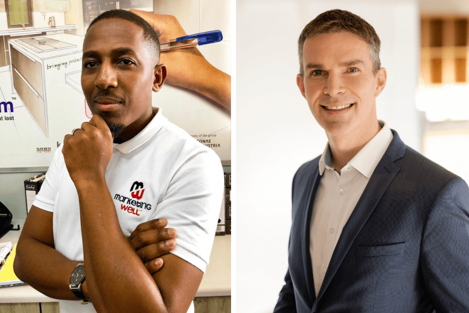 Sibusiso Mncwabe - voorzitter EXSA - en Jörg Zeißig - directeur IFES