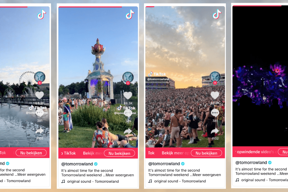 TikTok Tomorrowland hub
