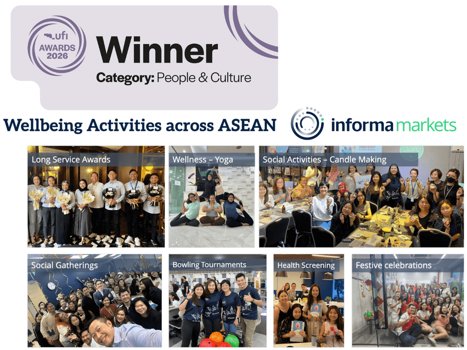 UFI Award People and Culture for Informa Markets Asean