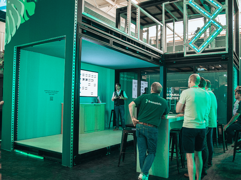 beMatrix pop-out outdoor hospitality unit