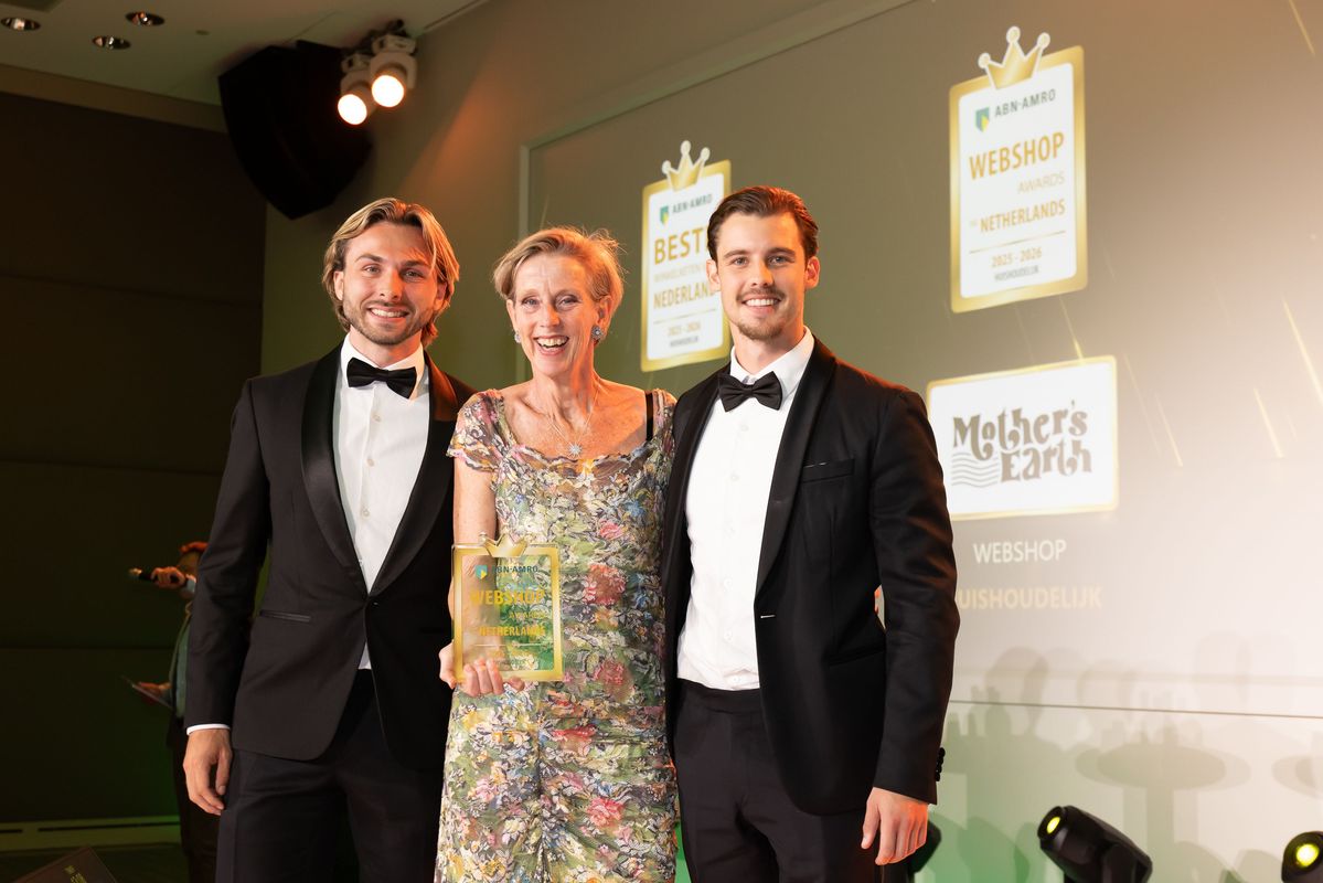 Mother’s Earth wint categorie ‘Huishoudelijk’ bij ABN AMRO Webshop Awards 2025/2026