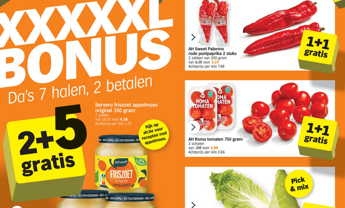 Albert Heijn stunt in België met '2+5 gratis': 'Een veldslag, maar geen oorlog'