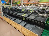 Albert Heijn kampt op diverse plaatsen met lege schappen