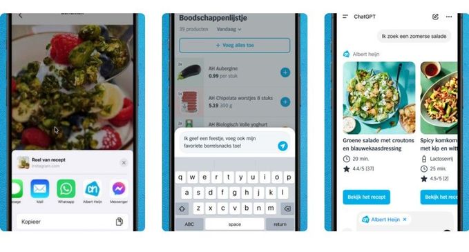 RetailTech: Albert Heijn brengt Allerhande-recepten naar ChatGPT