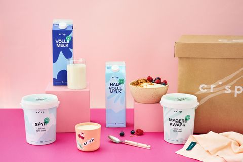 Online supermarkt Crisp introduceert bio-zuivellijn onder eigen merk