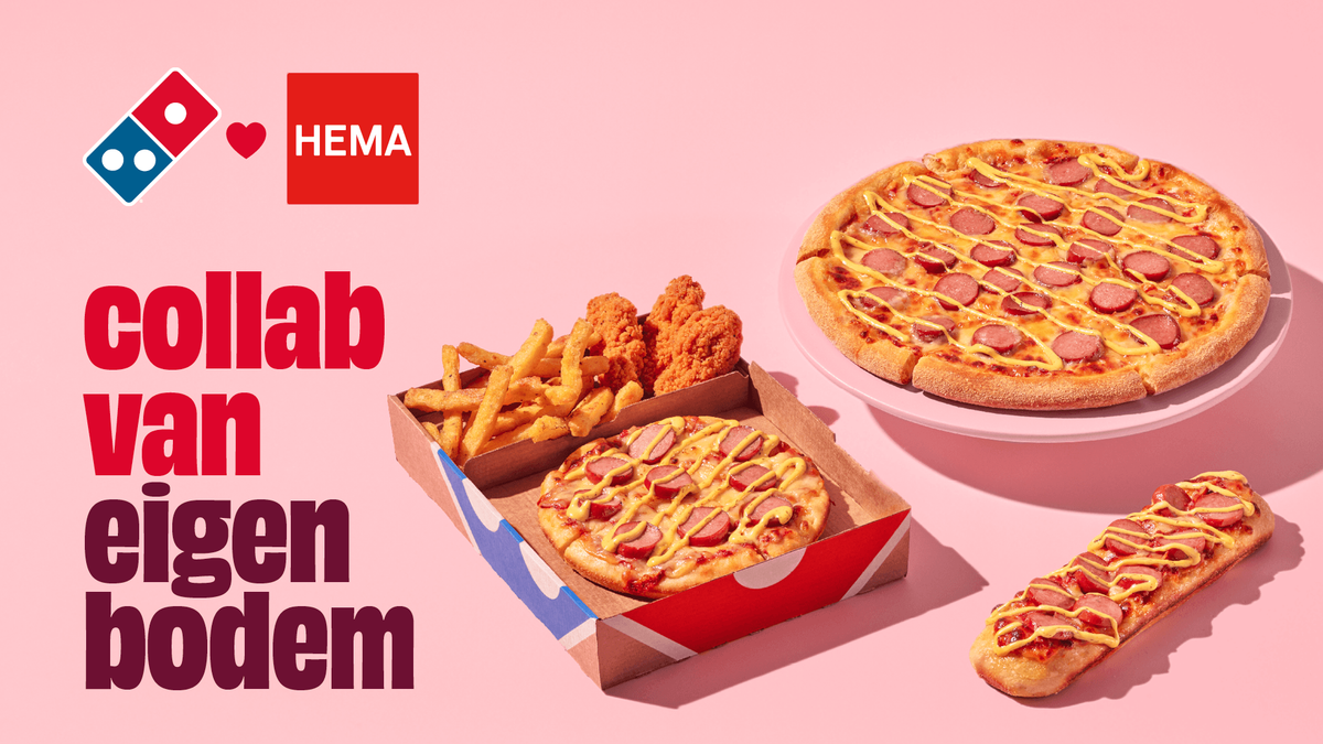 HEMA en Domino's lanceren pizza met iconische rookworst