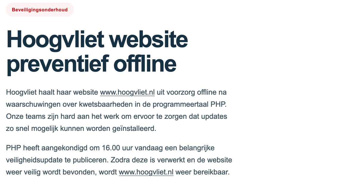 Websites retailers en merken tijdelijk offline wegens PHP-lek