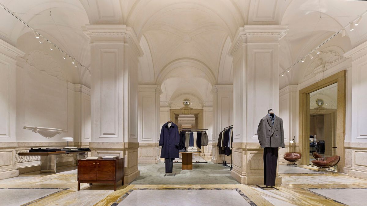 Zara Man presenteert mode tussen de bankkluizen in Rome