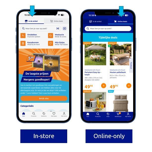 app action