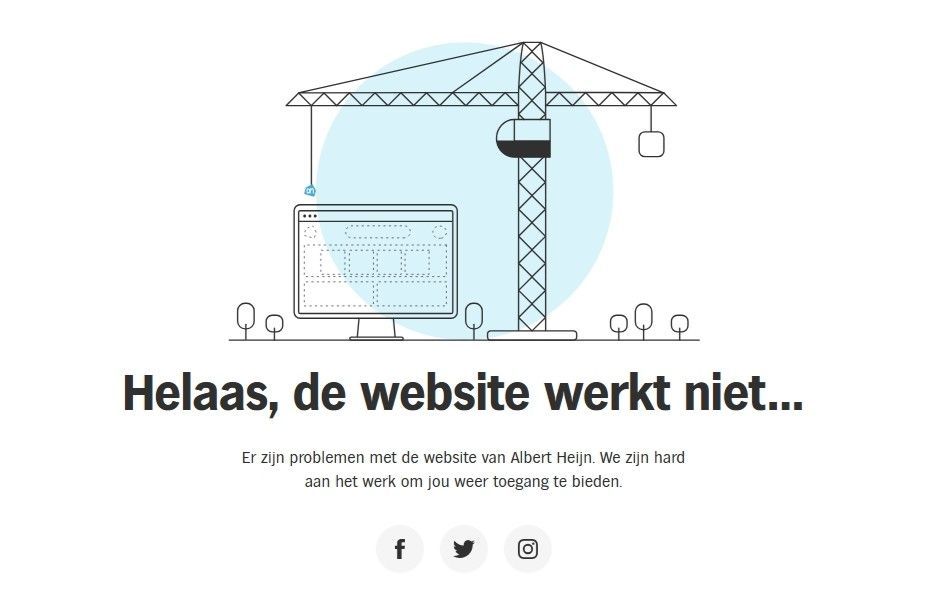 IT-incident treft Albert Heijn, Etos en Gall & Gall: websites plat, bezorging stilgelegd