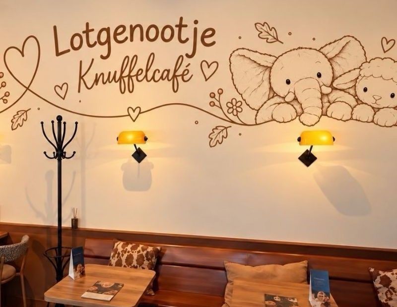 Lotgenootje opent 'knuffelcafé' in Utrecht