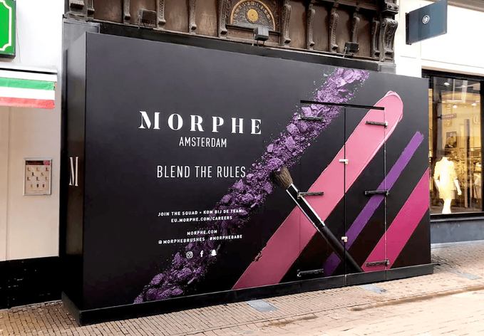 Cosmeticamerk Morphe sluit winkel in Amsterdam