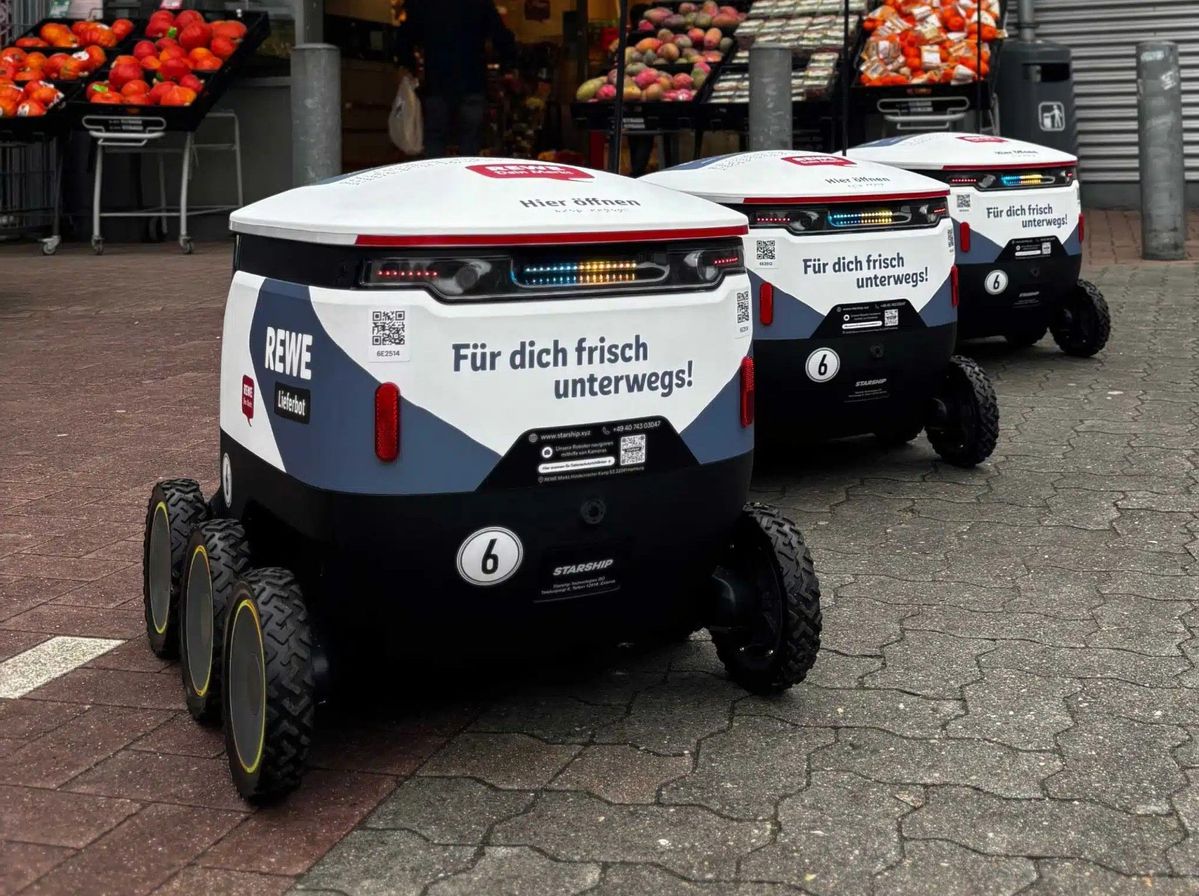 RetailTech: Rewe stuurt bezorgrobots de straat op in Hamburg