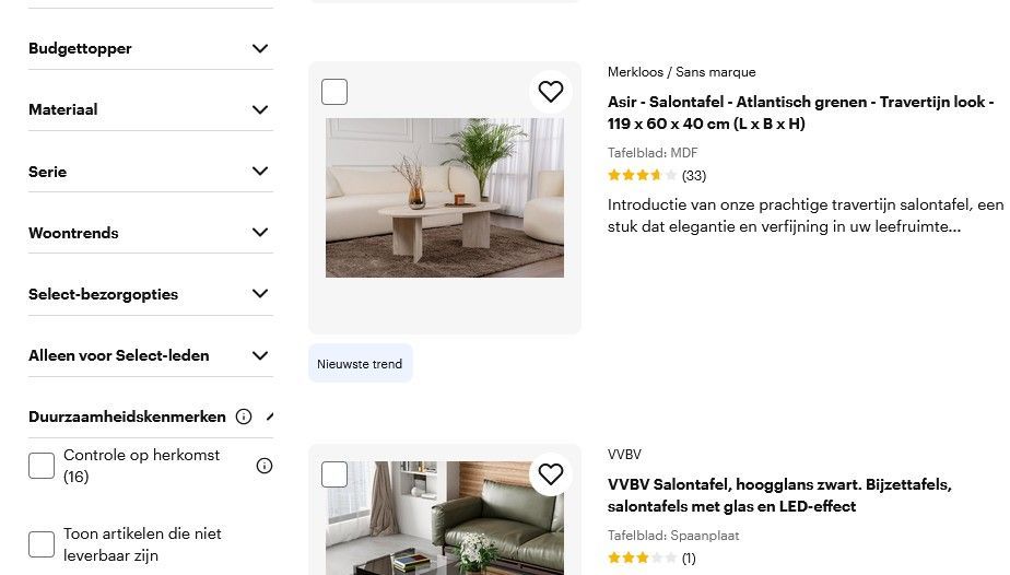 Thuiswinkel.org en Bol publiceren gids voor duurzaamheidsfilters